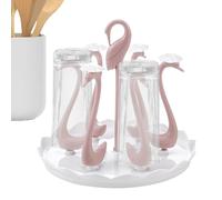 Genérico Étagère sèche-bouteilles - Étagère en forme de bouteille - Support sèche-verres plan de travail pour plan de travail, salle à manger, voyage, camping, hôtel, crèche, bureau