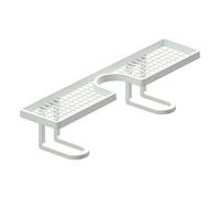 Generico Étagère supérieure pour salle de bain, installation sans perçage, 50 cm, en forme de U, drainage rapide, organiseur au-dessus du lavabo, convient pour brosses à dents, tasses, cosmétiques