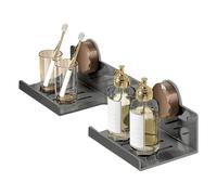 Genérico Étagère sur le robinet - Étagères murales pour salle de bain - Organisateur avec ventouses en acier au carbone économiseur d'espace pour exposer des parfums petits espaces toilettes cuisine