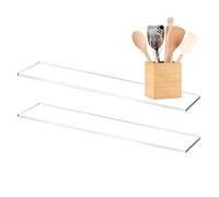 Generico Étagères de rechange pour armoires - 2 pièces robustes et transparentes | inserts pour étagères - pour salon, chambre, garde-manger, appartement, articles de toilette aromatisés cosmétiques