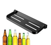 Generico Étagères flottantes de salle de bain | Étagère flottante en aluminium - Organisation de stockage flottant, porte-mets en aval, étagères de panneau de stockage de buanderie