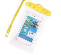 Generico Étanche Pour Téléphone | Support Transparent Écran Tactile Pour Téléphone Portable | Sac De Smartphone À Vélo | Pour Plage Cyclisme Kayak Croisière Vacances Course Camping Plongée, jaune