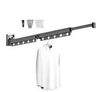 Generico Étendoir à linge mural,Étendoir mural - Cintre pliable pour linge - pliable, étendoir à linge pour balcon