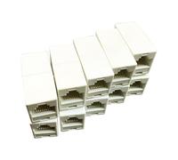 Generico Ethernet Cointer - Câble Ethernet Coepler, RJ45 Women's Women's Copler | Capuchon modulaire de câble LAN double recto LAN en réseau 10x pour de données haut débit