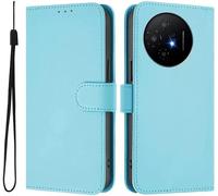 Generico Étui compatible avec TCL 50 NxtPaper 5G T702D coque flip livre stand magnétique gel TPU silicone protection antichoc portefeuille eco cuir poches compartiment carte (Azur)