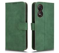 Generico Étui compatible avec ZTE Blade A34 écran écran 6.6 coque stand flip livre gel portefeuille magnétique protection case antichoc anti-rayures eco cuir porte carte (vert)