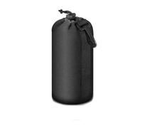 Generico Étui étui étui pour objectif en néoprène, large jusqu'à 20 cm, diamètre 9 cm, Noir , L, Accroche sac de poche et crochet