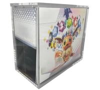 Generico Étui magnétique acrylique 5 mm compatible avec Pokemon ETB, protection UV, anti-rayures, anti-poussière, film de protection, 300 g, jeu de cartes