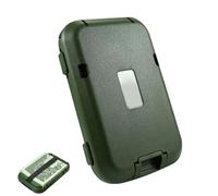 Genérico Étui pour cartes, support de verrouillage en aluminium imperméable : fournitures de sécurité portables sécurisées contre le vol de données, protections de poche pour cartes prépayées, Vert