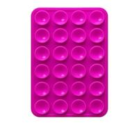 Generico Étui pour téléphone portable à ventouse - 48 ventouses en silicone antidérapant | Support portable pour téléphone portable noir minimaliste | Autocollant réutilisable carré | Base téléphone