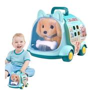 Generico Faire semblant De Jouer À Un Jouet Robot Pour Animaux De Compagnie - Ensemble De Peluche Électriques, Soins Des Ménage Pour Enfants Avec Biberon, Chien Lapin Chat Pour Voyager, Fun