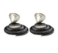 Genérico Fausse Serpent, 2 pièces Accessoires effrayants réalistes - Jouet de Farce de Serpent en Caoutchouc d'imitation - pour Anniversaire, fête des, Jour des innocents, Maison, résidence