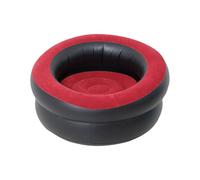 Genérico Fauteuil gonflable portable avec texture floquée pour extérieur et intérieur, jardin, terrasse, camping, soirée cinéma, chambre, salon