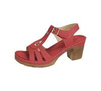 Generico Femmes Orthopédique Bout Ouvert Confortable Sandales Compensées Respirant Élégant Vintage Chaussures à Talons Mode Doux Sandale De Plage Lire Soutien Arc Sandales De Marche, rouge, 36 EU