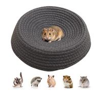 Genérico Ferret Bed, Woven Nest, Circular Bed, Small Pet Sleeping, Hamster Gerbil Hedgehog Nest Beds, Chinchilla Bunny Guinée Pig Sleeping Mat, Pet Comfort Sleep Basket Cage Bedding, for Home