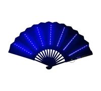 Generico Festival Light-up Wave Fan-Fan de fête pliable compact avec effets LED lumineux, design durable et facile à transporter pour l'amélioration | pour les concerts, le cosplay