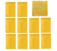 Generico Feuilles de papier en feuille d'or - 10 feuilles d'aluminium pour dorure 30x40 cm | Papier décoratif feuille d'or pour peinture, fleurs, artisanat bricolage, maison, salle de te