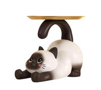 Generico Figure De Chat Pour Bonbons Avec - Décorative En Résine Pour Gâteaux | Porte-clés Pour Appartement, Couloir, Salon, Chambre De, Étagère Pour Placard, Drôle Âme