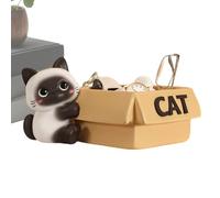 Generico Figure De Chat Pour Bonbons Avec - Décorative En Résine Pour Gâteaux | Porte-clés Pour Appartement, Couloir, Salon, Chambre De, Étagère Pour Placard, Drôle Âme