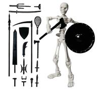 Genérico Figurine articulée de squelette pour Halloween, modèle d'action pour Halloween, figurine d'os humains pour bureau, décoration de maison, salle de classe, réunions, bureau