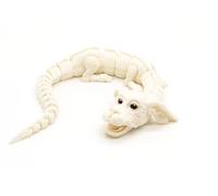 Genérico Figurine articulée dragon blanc porte-bonheur - 45 cm - Figurine Dragon articulé - Jouet pour collectionneurs, décoration et cadeau original - Lucky Dragon Flexible - Falkor - Fujur