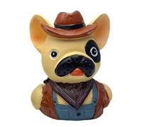 Genérico Figurine de bouledogue miniature | Décoration de table en résine - Statuette de bureau | pour collectionneurs, étagère, vitrine, coiffeuse, chambre, salon, bureau à domicile