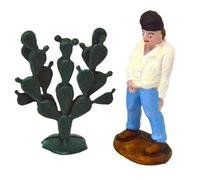 Genérico Figurine de crèche cachée de 7 cm. Retrouvez la figurine de Noël. uriner, pisser l'homme qui fait pipi. statuette chiant. Ensemble de scène de nativité, figurines, jésus. 3 rois.