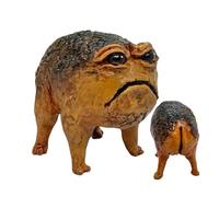 Genérico Figurine de grenouille crapaud, statue de crapaud en colère | Statues de jardin art de la cour, résine drôle nouveauté rare statue de jardin extérieur pour patio, pelouse, porche, lit de