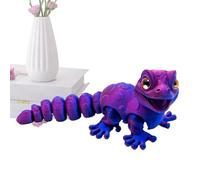 Generico Figurine de lézard imprimée en 3D - Figurine d'animaux reptiles - Jouet de bureau avec figurine figurines reptiles pour filles et dortoir, salon, chambre à coucher et entrée