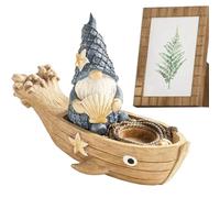 Generico Figurine gnome - Décollage gnome marin, figure nain-côtière miniature | Décoration au bord de la piscine, sculpture gnomes dans la mer intérieure