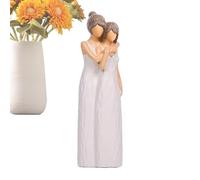 Genérico Figurine maman et fille, figurine mère et fille | Sculptures de maman embrassant - Exprime les relations amoureuses entre mère et fille