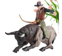Generico Figurines à monter un - Jouets réalistes pour bovins de torero espagnols, figurines miniatures, jeu éducatif pour garçons et filles | Jouet pour bambi
