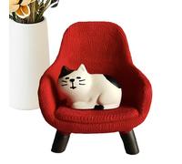 Genérico Figurines de chats - Chats miniatures en résine | Sculpture d'animaux, décoration de mini chat, décoration de statuette, statue en résine pour la maison, sculpture d'animaux, décoration