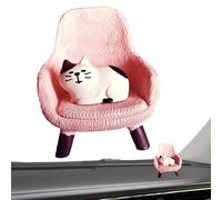 Genérico Figurines de chats - Chats miniatures en résine | Sculpture d'animaux, décoration de mini chat, décoration de statuette, statue en résine pour la maison, sculpture d'animaux, décoration