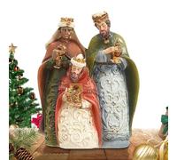 Genérico Figurines de Jésus de Noël - Sculpture religieuse en résine saisonnière, figurine catholique pour table, centre de table, fête, salle à manger, étagère de cheminée, chambre