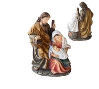 Genérico Figurines de la Nativité | Décoration Religieuse Faite à la Main, Statuette de la crèche de Noël - pour la Maison, Les fêtes de Noël, la Table des, l'église, Le Jardin, la Porte et la