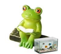 Genérico Figurines de petits animaux - Petites décorations imperméables et pour aquarium - Décoration d'aquarium - Axlot, serpent, gecko, grenouille, tortue animale, reptile et crevettes