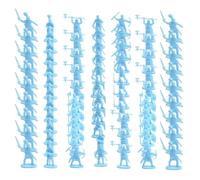 Genérico Figurines de soldats miniatures - Jeu de 100 pièces à l'échelle 1:72, mélange de quatre couleurs | Collection de modèles, 12 styles, jouets de jeu de l'armée p