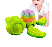 Genérico Figurines de tortues, figurine articulée flexible avec impression 3D - Figurines articulées anti-stress pour adultes, décoration de bureau et de maison, cadeaux d'anniversaire et fêtes