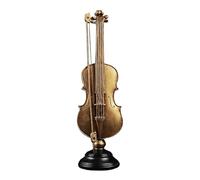Genérico Figurines d'instruments - Collectibles dorées de simulation, saxophone et violon comme décoration | pour bureau, étagère, table, anniversaire, Noël amateurs de musique