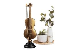 Genérico Figurines d'instruments de musique miniatures - Décoration de bureau vintage en résine, saxophone et violon comme décoration | pour collectionneur et musicien, étagère ou table