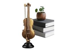 Genérico Figurines d'instruments, statue de collection avec finition dorée, modèle d'instrument violon saxophone statue | pour collectionneur et musicien décoration étagère ou table