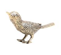 Genérico Figurines d'oiseaux - Statue vintage d'animaux en laiton | Décoration de table avec figurines d'oiseaux | pour salon, chambre, étagère de cheminée, étagère, bureau et armoire