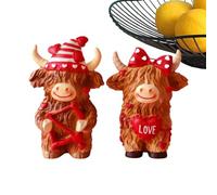 Genérico Figurines | Souvenir commémoratif en résine polie à la Main | Ensemble de décoration - pour Adulte Adulte Saint-Valentin intérieur entrée Chambre