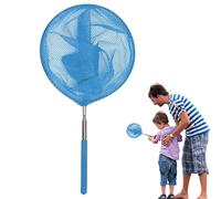 Genérico Filet en acier inoxydable pour skimmer de piscine, filets de skimmer de piscine télescopiques, filets légers de poteau extensibles pour capturer des feuilles d'insectes dans l'eau