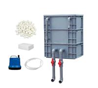 Generico Filtre d'aquarium - Cycle d'eau avec pompe à cassette à 3 niveaux - Boîte de recirculation en goutte d'eau propre | pour la maison, intérieur, extérieur, commercial, eau et salée