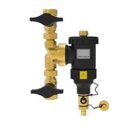 Genérico Filtre magnétique pour chaudière - Séparateur de boues pour chauffage | Structure en laiton avec connexion filetée, purificateur d'oxyde pour mur, accessoire central sédiments et CVAC