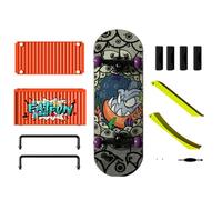 Generico Finger Skateboard - Fun Finger Skateboards Ramp Set | Mini Skateboard Fingerboard - Pour et adultes Improves Fingers Skills Dexterity and Creative Play at Home or Office.