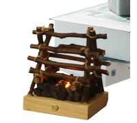 GENERICO FINUCA FINCILE - Lampe de camping Night, faux Funfire Night Light Touch Control, 3 modes réglables - Lampe à bois de chauffage à LED 3D pour Halloween Christmas Festival, déco