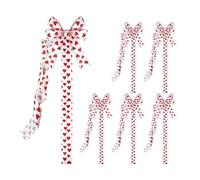 Generico Fiocchi San - Décorations romantiques San 6 pièces 99 cm - Décorations de cuisine avec nœuds pour portes de fête - pour fêtes d'inauguration, maison, chambre, porte, meubles et buffet
